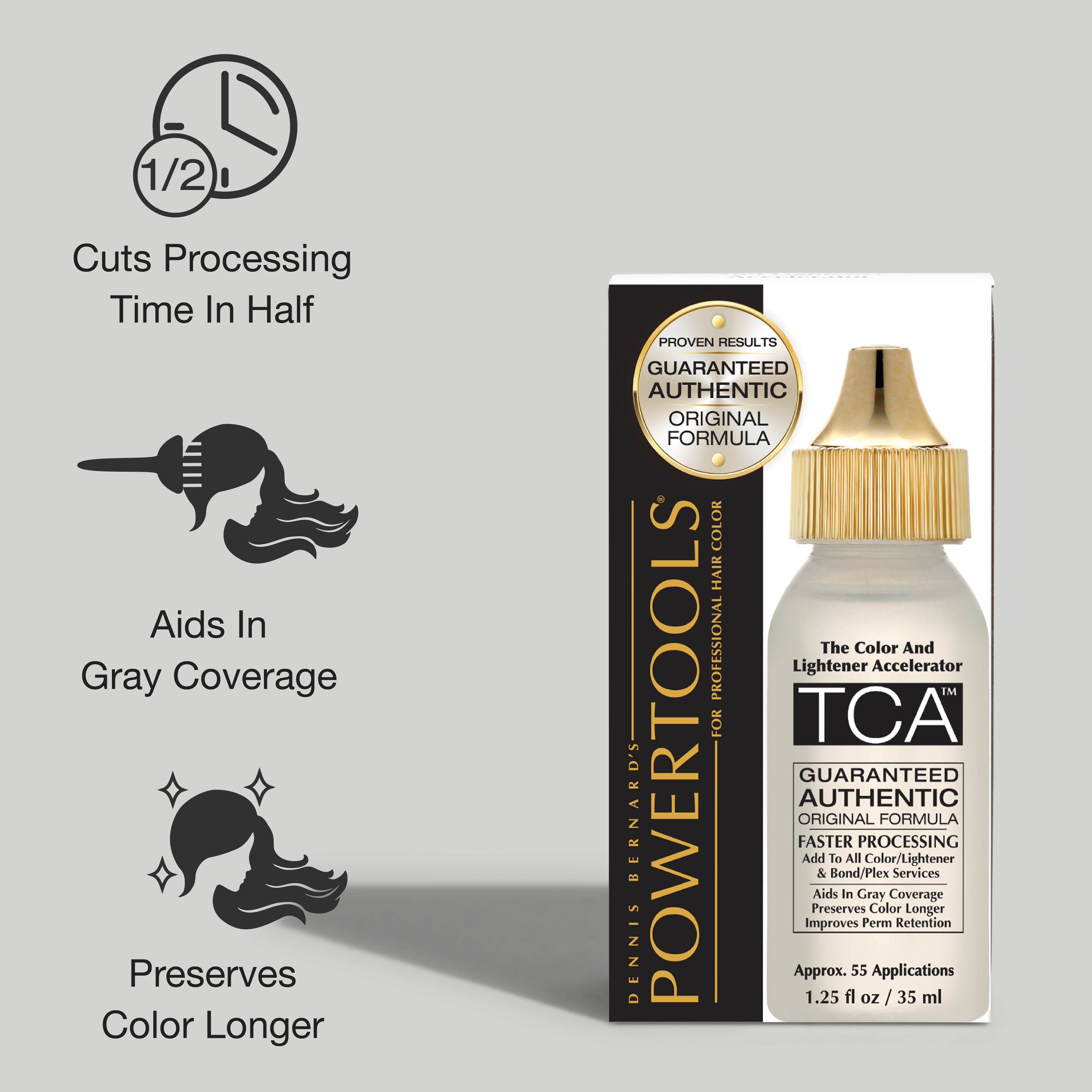 TCA, The Color and Lightener Accelerator Original Clear Formula With The Gold Cap - Dennis Bernard Professional