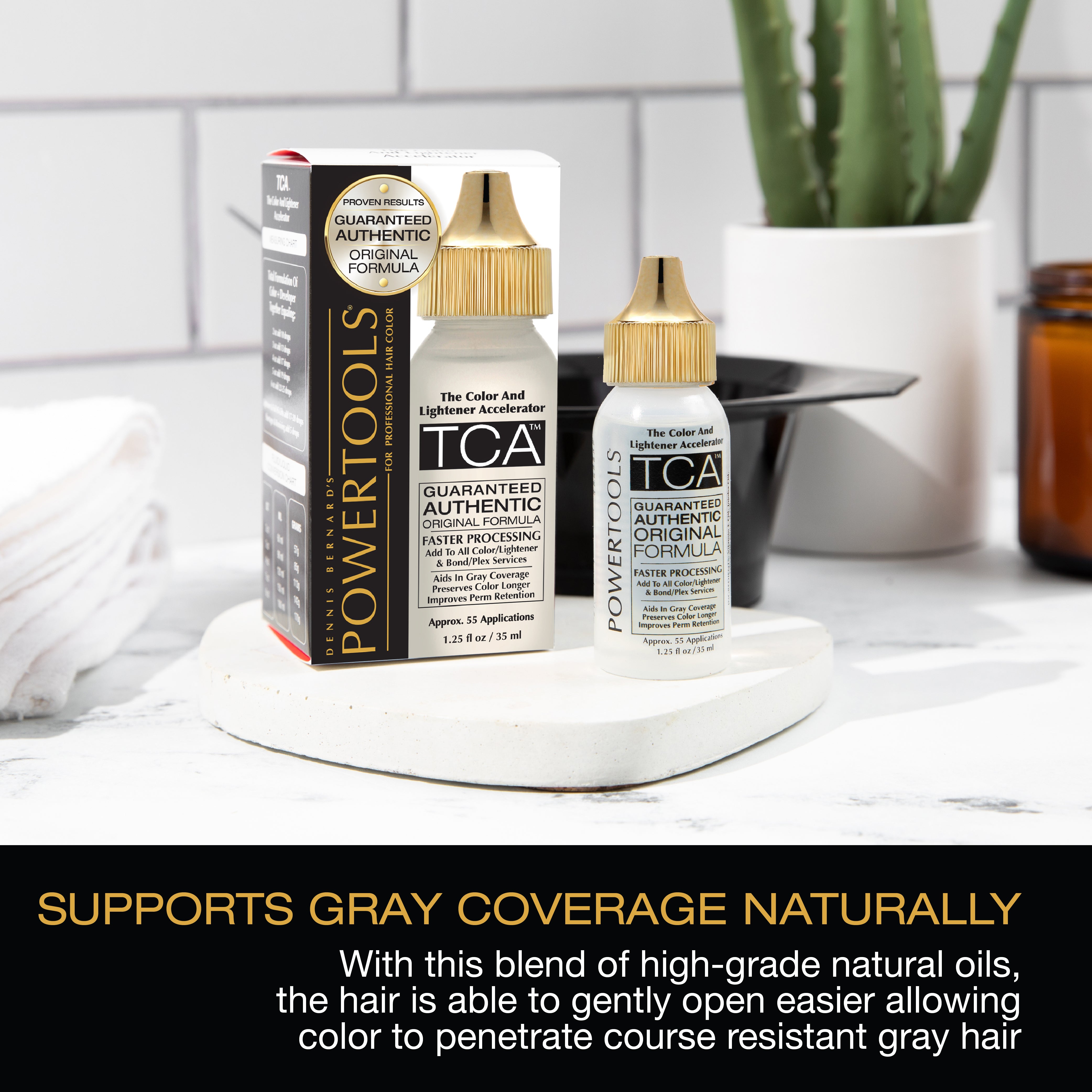 TCA, The Color and Lightener Accelerator Original Clear Formula With The Gold Cap - Dennis Bernard Professional