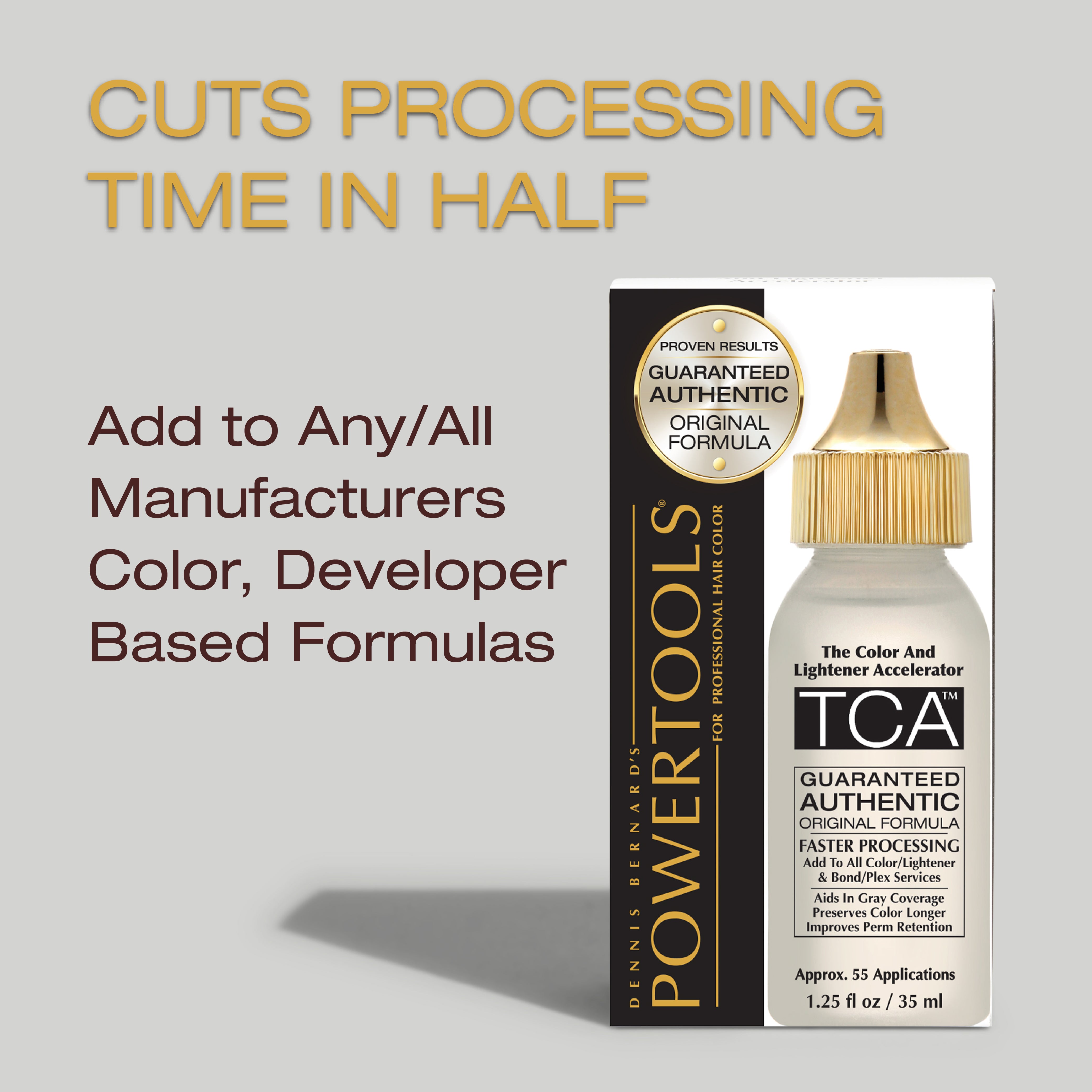 TCA, The Color and Lightener Accelerator Original Clear Formula With The Gold Cap - Dennis Bernard Professional